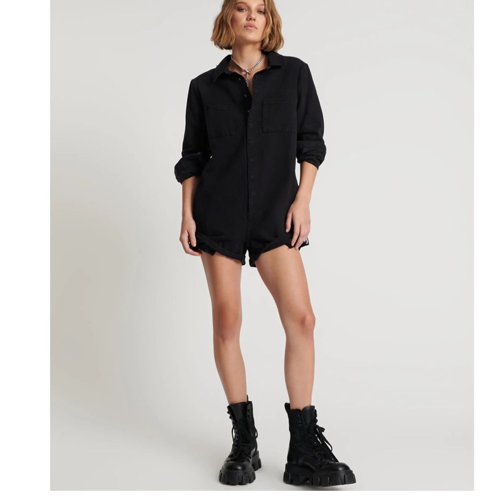 NWT One teaspoon ONYX BLACK PROPHECY JUMPSUIT BLACK small